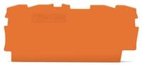 WAGO END PLATE 0.7MM ORANGE (PACK OF 25)