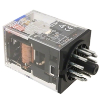 OMRON PLUG-IN RELAY 11-PIN 3PDT 10A MECH