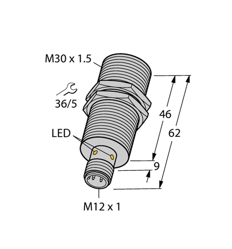 TURCK (BI15UEM30WDAP6XH1141) INDUCTIVE SENSOR