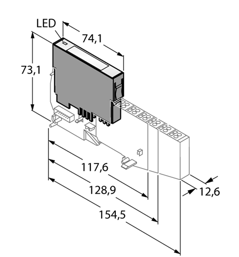 TURCK BL20-2AIAI module w/2 analogue inputs