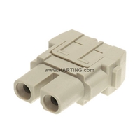 HARTING 2 WAY FEMALE AXIAL SCREW MODULE