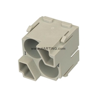HARTING MALE COAX INSERT MODULE