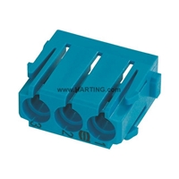 HARTING 4MM PNEUMATIC MODULE 3 WAY BLUE