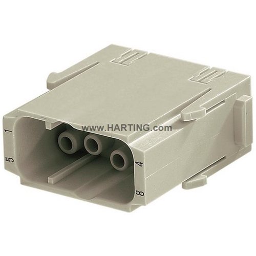 HARTING HAN EE 8 WAY INSERT MALE