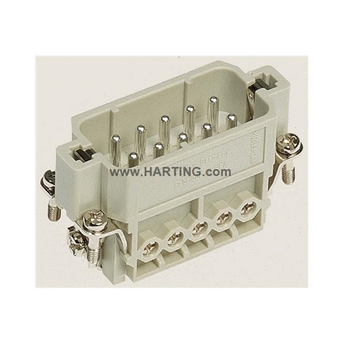 HARTING MALE INSERT 10 PIN