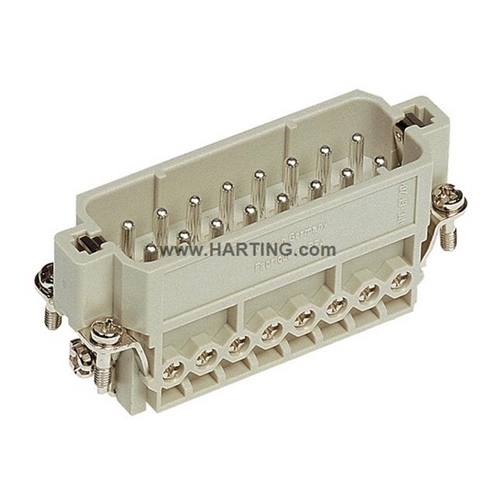 HARTING 16 PIN MALE INSERT (17-32)