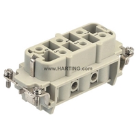 HARTING 6 PIN FEMALE INSERT (1-6)