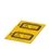 PHOENIX WS-4K ADHESIVE WARNING PLATE