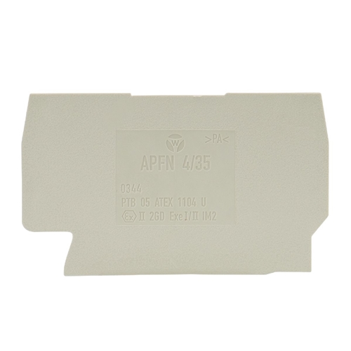 WIELAND End Plate For 4mm Spring Terminal