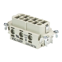 WIELAND FEMALE 6 POLE INSERT 35A