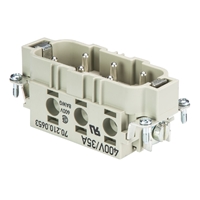 WIELAND MALE 6 POLE INSERT 35A