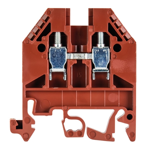 WIELAND 2.5MM STANDARD DIN RAIL TERMINAL BROWN