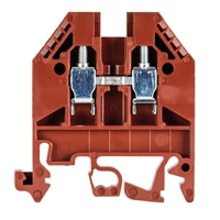 WIELAND 2.5MM STANDARD DIN RAIL TERMINAL BROWN