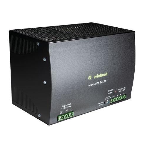 WIELAND WIPOS P1 POWER SUPPLY, 24VDC, 20A