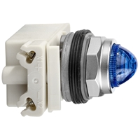SCHNEIDER 30MM BLUE PILOT LIGHT LED 24VDC