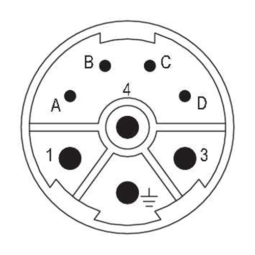 Weidmuller SAI-M23-SE-L-4/4 Connector Insert