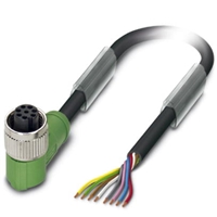 PHOENIX SENSOR CABLE10M M12 8 CORE ,ANGLED