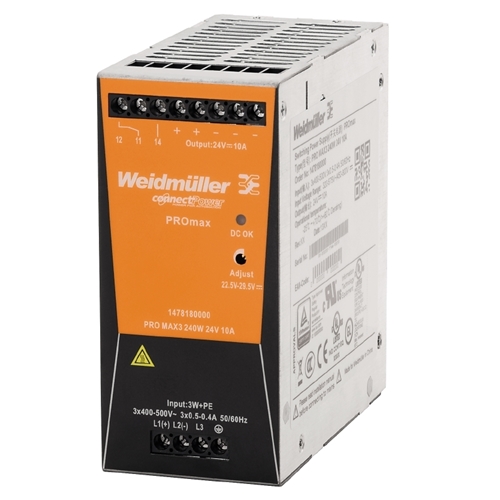 WEIDMULLER PRO MAX 3 240W 24V 10A POWER SUPPLY