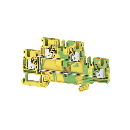 Weidmuller A2T 2.5 PE PE terminal, PUSH IN, 2.5 mm