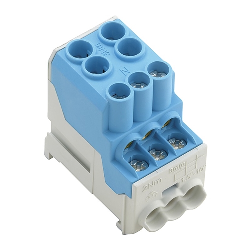 WEIDMULLER DISTRIBUTION BLOCK 100A 690V BL (3PK)