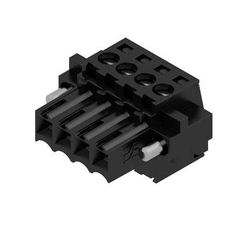 WEIDMULLER TERM BLOCK PLUG 4POS STR 3.5MM