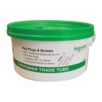 SCHNEIDER RED PLUG & SCREW TRADE TUB