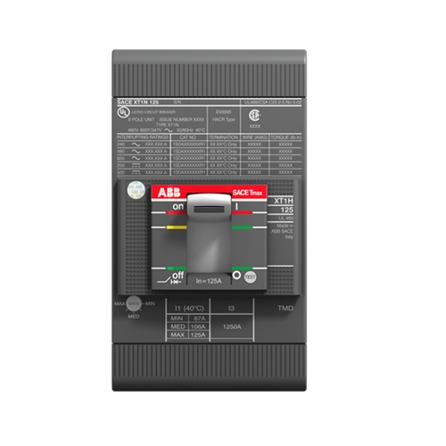 ABB MCCB, 125A, 35kA, 3pole, XT1S 125 TMF