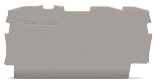 WAGO END AND INTERMEDIATE PLATE 0.7MM THICK