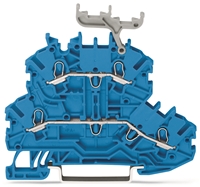 WAGO DOUBLE DECK TERMINAL BLOCK, N/N BLUE