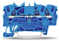 WAGO TOPJOB 3 CONDUCTOR TERMINAL BLOCK 1.5MM BLUE