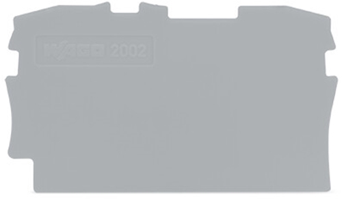 WAGO TOP JOB S 2.5MM GREY END PLATE