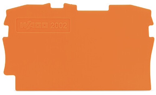 WAGO TOP JOB S 2.5MM END PLATE ORANGE