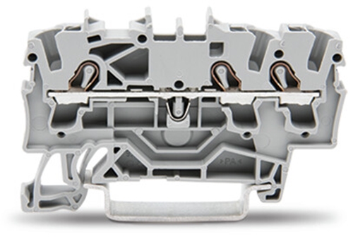 WAGO 3 CONDUCTOR THROUGH TERMINAL BLOCK GREY