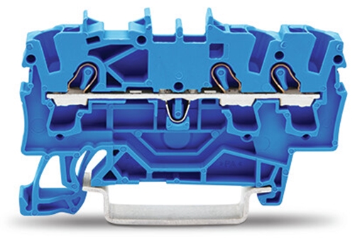WAGO 3 CONDUCTOR THROUGH TERMINAL BLOCK BLUE