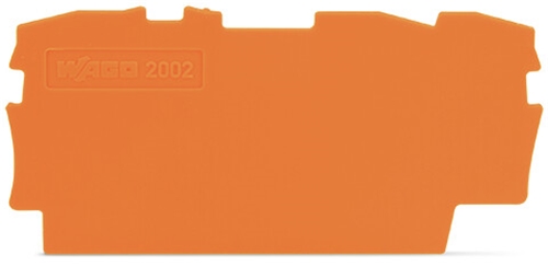 WAGO 3 POLE ORANGE END PLATE (PACK OF 25)