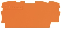 WAGO 3 POLE ORANGE END PLATE (PACK OF 25)