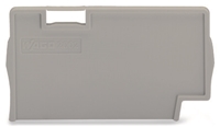 WAGO TOP JOB S END PLATE  GREY