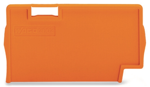 WAGO TOP JOB S END PLATE  ORANGE