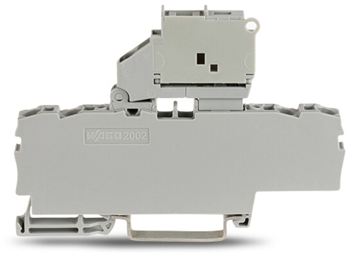 WAGO GREY FOUR CONDUCTOR FUSED BLOCK