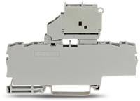 WAGO GREY FOUR CONDUCTOR FUSED BLOCK