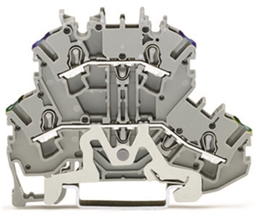 WAGO DOUBLE-DECK TERMINAL BLOCK, GROUND CONDUCTOR