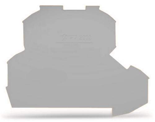 WAGO TOPJOB S DOUBLE DECK END PLATE (GREY)