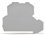 WAGO TOPJOB S DOUBLE DECK END PLATE (GREY)
