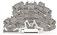 WAGO DOUBLE-DECK TERMINAL BLOCK GROUND CONDUCTOR/T