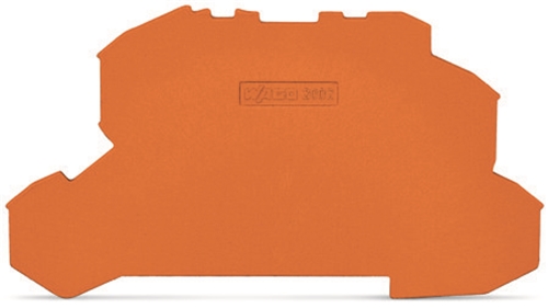 WAGO END AND INTERMEDIATE PLATE ORANGE