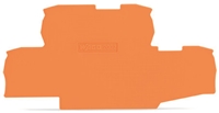 WAGO END PLATE, 0.8MM THICK, ORANGE