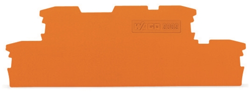 WAGO END AND INTERMEDIATE PLATE ORANGE