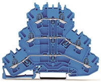 WAGO TOPJOB S TRIPLE DECK BLUE TERMINAL