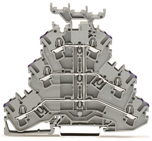 Wago 2002-3238 Triple-Deck Terminal Block, 6-Condu