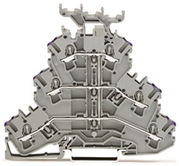 Wago 2002-3238 Triple-Deck Terminal Block, 6-Condu